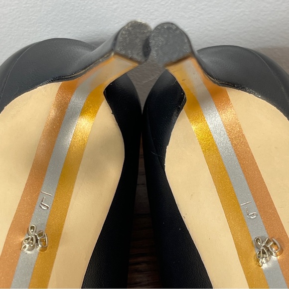 NWT | Sam Edelman Hazel Pointed Toe Heel Black Leather - Picture 10 of 15